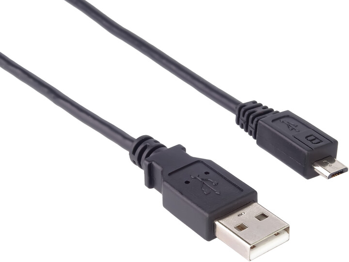 PremiumCord kabel micro USB 2.0, A-B 0,75m kabel navržený pro rychlé nabíjení