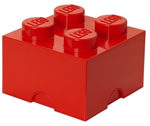 Úložný box LEGO, malý (4), červená_820908925