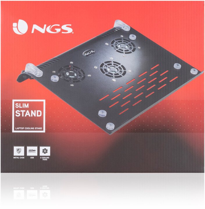 NGS chladící podstavec pro notebook SLIMSTAND, univerzální, černá_1284451233