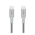 EPICO nabíjecí / datový kabel USB-C do USB-C (3.1) pletený 1,8m, stříbrný_237093566