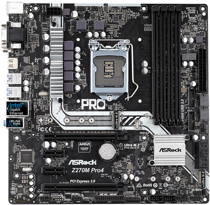 Asrock z270 pro4 подключение