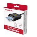 AXAGON CRE-SM3N, USB-A FlatReader čtečka kontaktních karet Smart card (eObčanka), kabel 1.3m_909097231