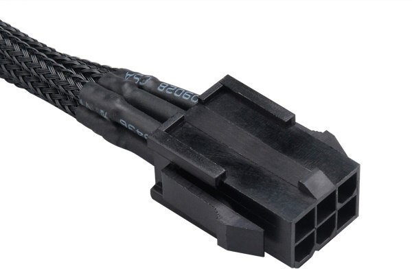 Akasa (AK-CBPW07-40BK), Flexa V6, 40cm 6-pin VGA power cable extension