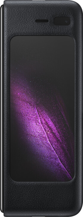 Samsung kožený zadní kryt Leather Cover pro Galaxy Fold, černá_648051147