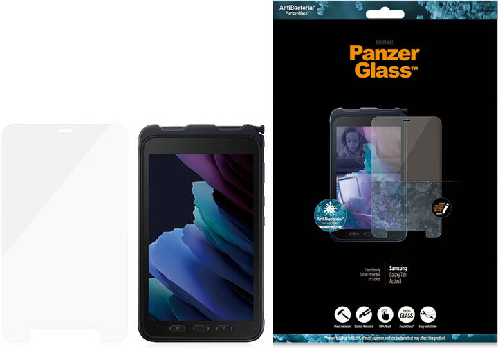 PanzerGlass ochranné sklo Edge-to-Edge pro Samsung Galaxy Tab Active 3, čirá_1375938838
