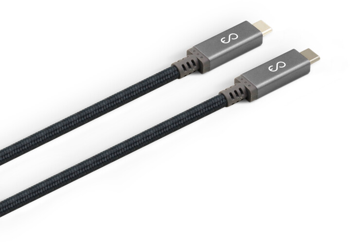 EPICO kabel Thunderbolt 3, opletený, 1m, černá_1931006443