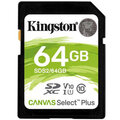 Kingston SDXC Canvas Select Plus 64GB 100MB/s UHS-I_556526322
