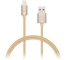 CONNECT IT Wirez Premium Metallic Lightning - USB, gold, 1m_952860281