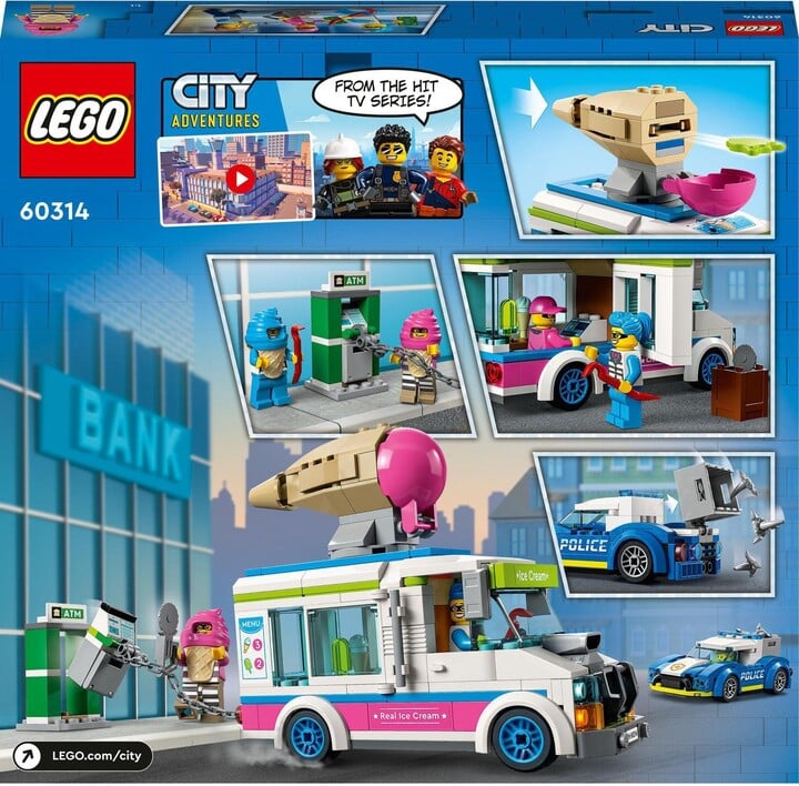 LEGO® City 60314 Policejní honička se zmrzlinářským vozem