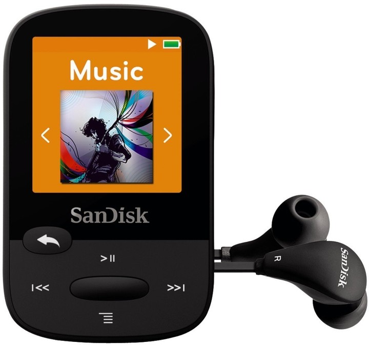 SanDisk Sansa Clip Sports 8GB, černá_2058292842