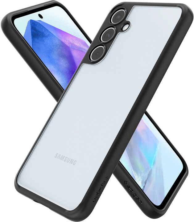 Spigen ochranný kryt Ultra Hybrid pro Samsung Galaxy A55, transparentní, černý okraj_1134637781