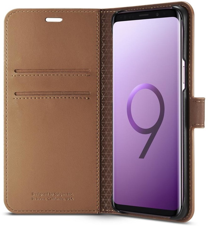Spigen Wallet S pro Samsung Galaxy S9, brown_994559655