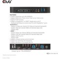 Club3D síťový přepínač - Switch, DP/HDMI KVM Switch - Dual DP 4K@60Hz_299143638