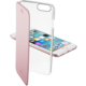 CellularLine Clear Book průhledné pouzdro typu kniha pro Apple iPhone 7, růžová