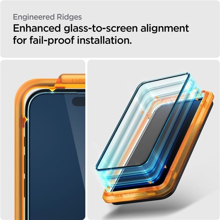 Spigen ochranné sklo tR AlignMaster pro Apple iPhone 15 Pro Max, 2ks, černá_809523774