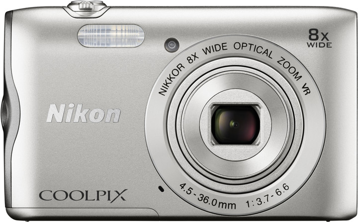Nikon Coolpix A300, stříbrná_278142004