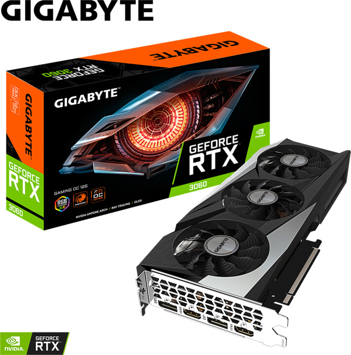 GIGABYTE GeForce RTX 3060 GAMING OC 12G, LHR, 12GB GDDR6_523589788