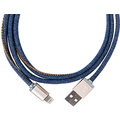 PlusUs LifeStar Handcrafted USB Charge & Sync cable (25cm) Lightning - Blue / Light Gold / Bronze