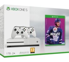 XBOX ONE S, 1TB, bílá + druhý ovladač + NHL 20_1017636399