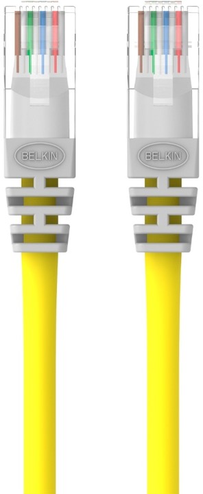 Belkin kabel PATCH UTP CAT5e CROSS 1m šedo/žlutá_1409981530
