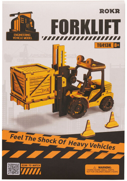 Stavebnice RoboTime - Vysokozdvižný vozík, dřevěná_1149202122