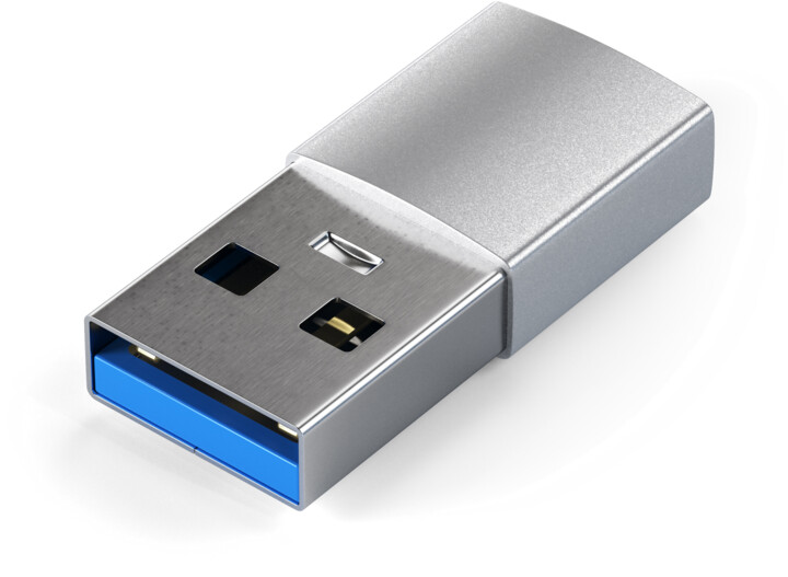 Satechi adaptér USB-A - USB-C, M/F, stříbrná_1824673808