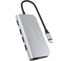 HyperDrive POWER 9 v 1 USB-C Hub, stříbrná_2128101211