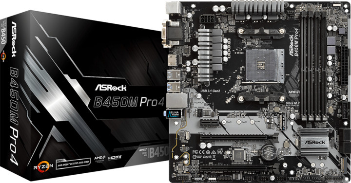ASRock B450M PRO4 - AMD B450