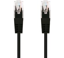 C-TECH kabel UTP, Cat5e, 0.5m, černá CB-PP5-05BK