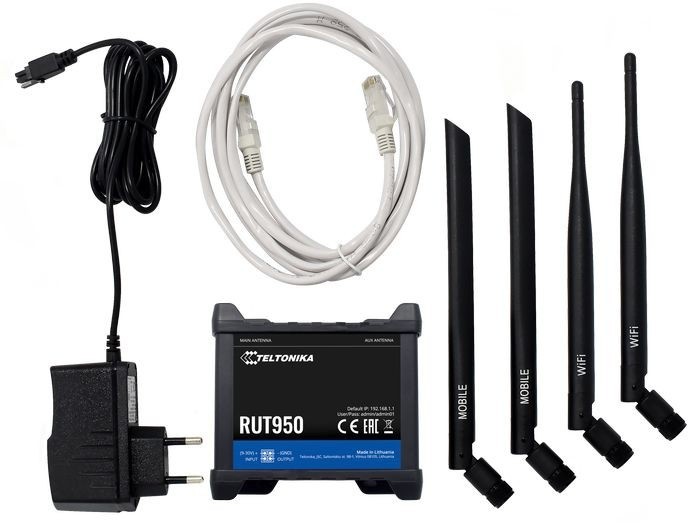 Teltonika LTE RUT950 Wi-Fi - 2xSIM, 3xLAN + 1xLAN/WAN_1064444015