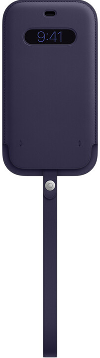 Apple kožený návlek s MagSafe pro iPhone 12 Pro Max, tmavě fialová_1205013354