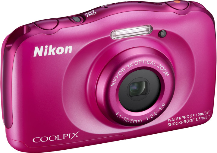 Nikon Coolpix S33, růžová + Backpack kit_1741037954