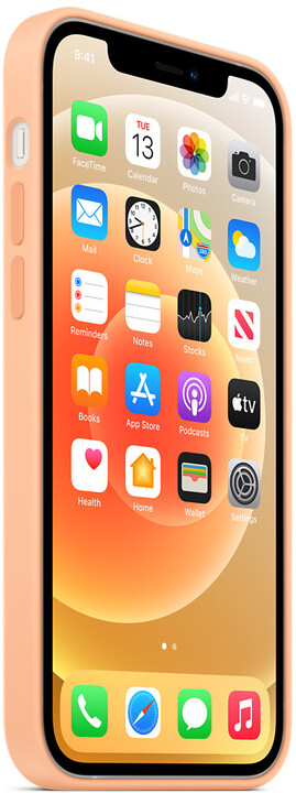 Apple silikonový kryt s MagSafe pro iPhone 12/12 Pro, světle oranžová_1866723219