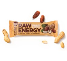 Bombus Raw energy, tyčinka, arašídy a datle, 50g