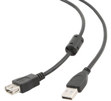 Gembird CABLEXPERT kabel USB A-A 4,5m 2.0 prodlužovací HQ s ferritovým jádrem CCF-USB2-AMAF-15
