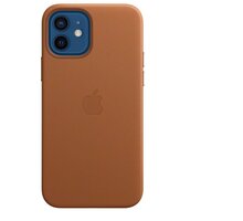 Apple kožený kryt s MagSafe pro iPhone 12/12 Pro, hnědá_1243584729