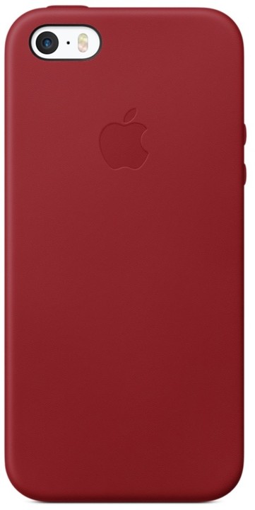 Apple kožený kryt na iPhone SE (PRODUCT)RED, červená_1803024706