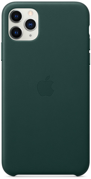 Apple kožený kryt na iPhone 11 Pro Max, piniově zelená_1383526499