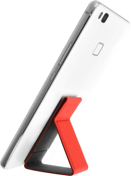 FIXED Nalepovací poutko Foldy pro mobilní telefony se stojánkem, červené_2122560578