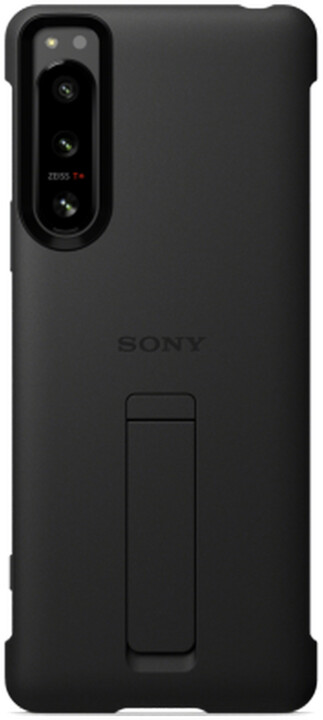 Sony zadní kryt pro Sony Xperia 5 IV 5G se stojánkem, černá_921838756