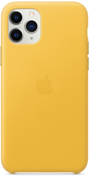 Apple kožený kryt na iPhone 11 Pro, hřejivě žlutá_1849081345