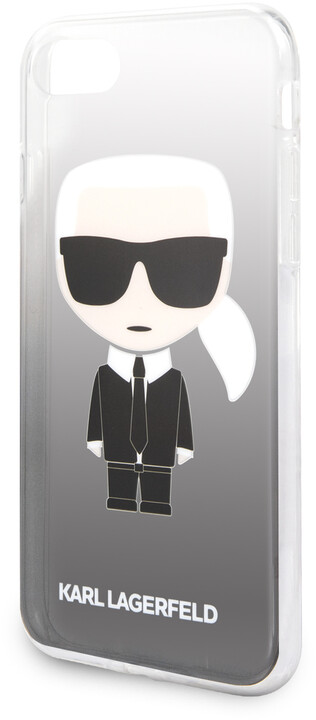 Karl Lagerfeld ochranný kryt Iconic Degrade pro iPhone 7/8/SE2, černá_1008859032