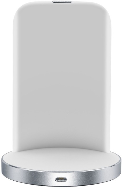 CellularLine stojánek pro bezdrátové nabíjení WIRELESS FAST CHARGER STAND, Qi standard, bílá_2087631483