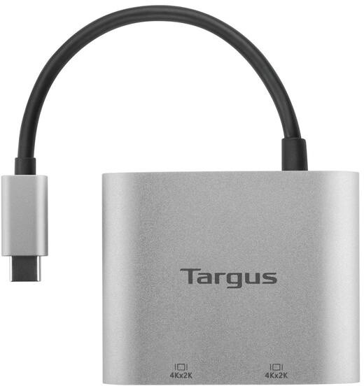 Targus adaptér USB-C - 2x HDMI, M/F, 4K, stříbrná_894426721