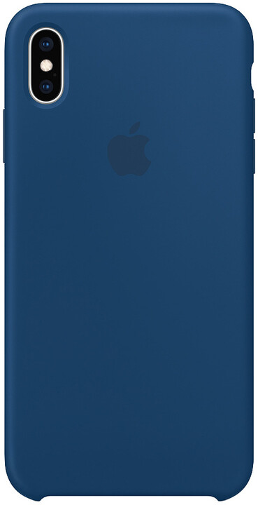Apple silikonový kryt na iPhone XS Max, podvečerně modrá_475845744