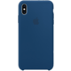 Apple silikonový kryt na iPhone XS Max, podvečerně modrá