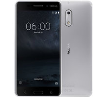 Nokia 6, Single Sim, stříbrná_771113417