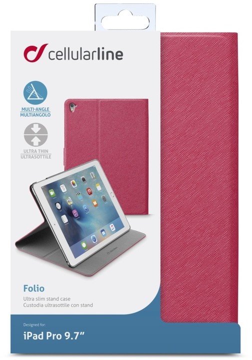 CellularLine FOLIO pouzdro se stojánkem pro Apple iPad Pro 9,7&quot;, růžové_2110660337