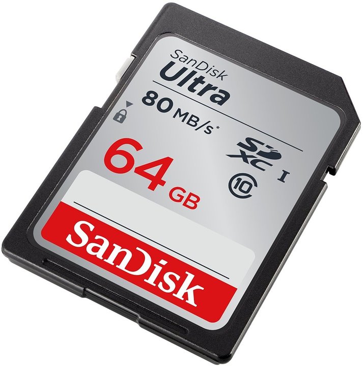 SanDisk SDXC Ultra 64GB 80MB/s UHS-I_846866908