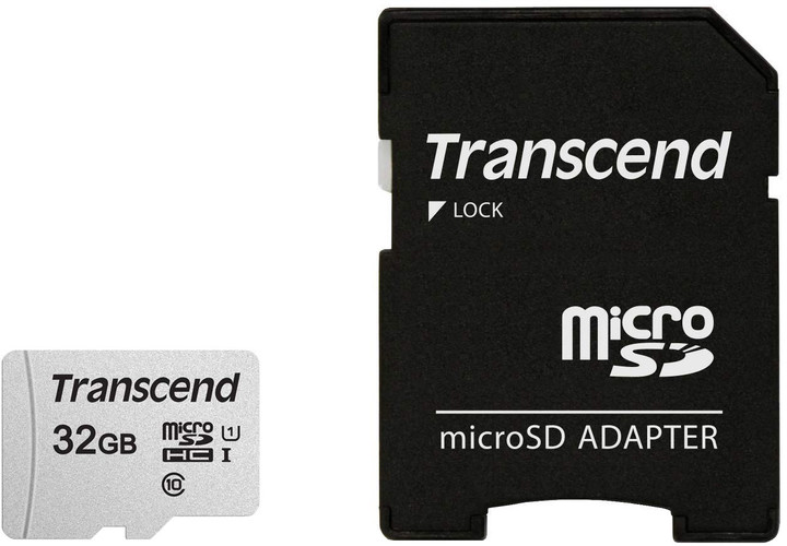 Transcend Micro SDHC 300S 32GB 95MB/s UHS-I U1 + SD adaptér_1723665902